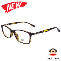 กรอบแว่นตา สำหรับตัดเลนส์ แว่นสายตา แว่นตา รุ่น Paul Frank 3078 C-4 สีน้ำตาลลายกละ ทรงรี กรอบเต็ม  ขาข้อต่อ วัสดุ TR 90 รับตัดเลนส์ทุกชนิด