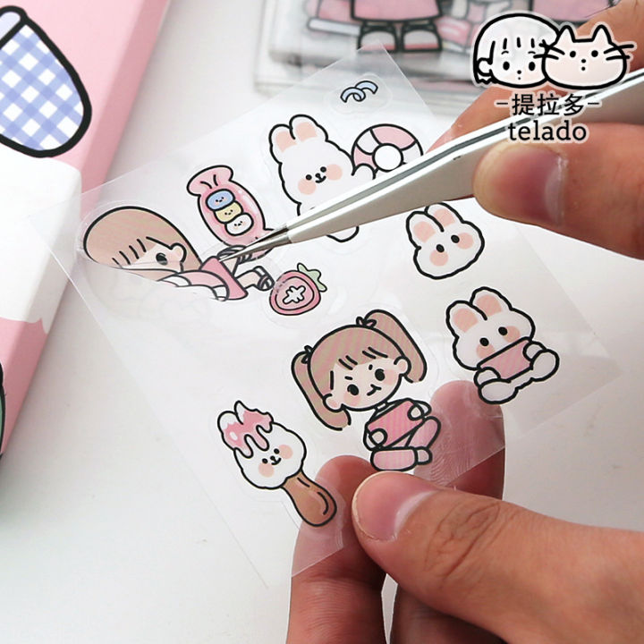 diy-diary-sticker-scrapbook-decoration-stationery-stickers-kawaii-stickers-girl-pink-cartoon-pattern-photo-album-sticker-sheets