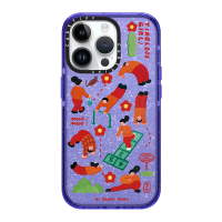 KIKI Original Glitter CASE. TIFY Cute Phone Case for iphone 14 14Pro 14ProMax 11 12 13promax Creative Cartoon Low back girl sports girl doodle pattern Shock-proof soft case High quality air cushion protection Official New Design Purple Green Blue