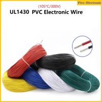 24AWG UL1430 ลวดทองแดงหุ้มดีบุกสายเคเบิลพีวีซีอิเล็กทรอนิกส์ แรงต้านทาน 300V  ถึง 105 ℃ อุณหภูมิสูง-5/20/50เมตร