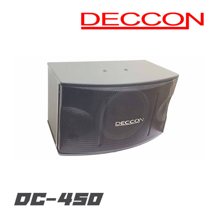 deccon-dc450-ktv10-ตู้ลำโพงคาราโอเกะขนาด-10-นิ้ว-เพิ่มสเปคคอน-ราคาต่อ1คู่2-ใบ-ของใหม่แกะกล่อง-100