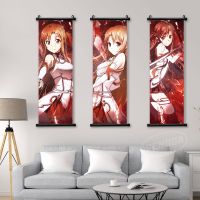 【CW】✺  Wall Online Scroll Hanging Painting Ayano Keiko Canvas Sachi Poster Picture Yuuki Asuna Printed Kids Room