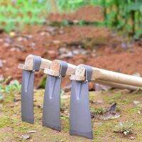 [AMO Garden Decoration]เหล็กแมงกานีสสแควร์ Pickaxe สวนปลูก Hoe ไม้ Handle Hoe เครื่องมือการเกษตร Hoe Garden เครื่องมือ Weeder สำหรับคลาย Land