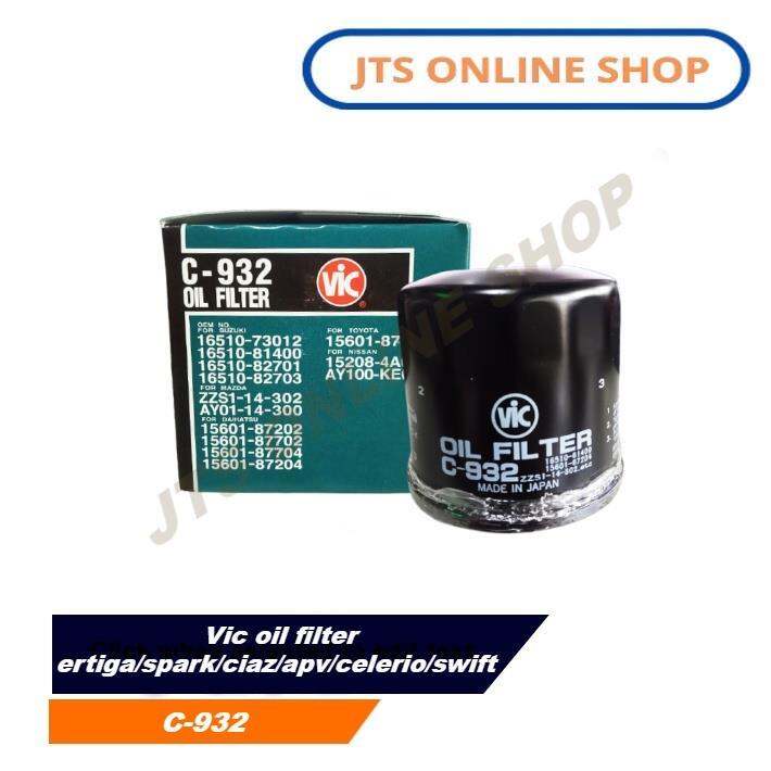 Vic Oil Filter C 932 Ertigasparkciazapvcelerioswift C932 Lazada Ph 3829