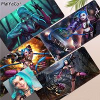 League of Legends Jinx แผ่นรองเมาส์เกมมิ่ง L XL XXL แผ่นรองเมาส์เกมมิ่ง ขนาด L XL แผ่นรองเมาส์เกมมิ่งที่กำหนดเอง CS GO PUBG