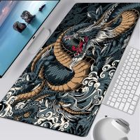 ตำนานศิลปะญี่ปุ่น Beast Dragon Mouse Pad บริษัท แผ่นรองเมาส์สีดำ เครื่องเกม พรมเกม อุปกรณ์โต๊ะทำงาน แผ่นยาง