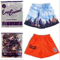 Zhcth Store EE Eric Shorts MEN New York Skyline Casual Shorts Fitness Sports Shorts EE SHORTS