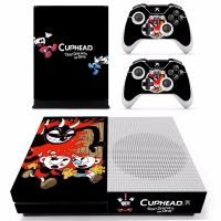 เกม Cuphead สติกเกอร์ผิวรูปลอกสำหรับ Microsoft Xbox One S คอนโซลและ 2 ตัวควบคุมสำหรับ Xbox One S สติกเกอร์สกินไวนิล-yrumrudang