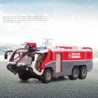 ล้อแม็ก Diecast 1:50 Airfield Water Cannon Water Fire Rescue Truck รถรุ่น Collection ของขวัญเด็กงานอดิเรก Toy