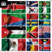 【YF】☸  Putuo Flag Licenses Plate Metal Sign Plaque for Room Door Man Cave Wall Decoration