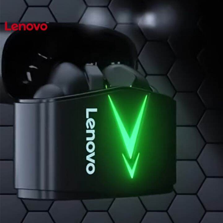 lenovo-หูฟังสเตอริโอไร้สาย-บลูทูธ-5-0-lp6-ความเที่ยงตรงสูง-ชาร์จซ้ําได้-2-ชิ้น