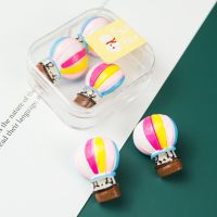 10pcs/lot Hot air balloon Thumbtacks Push Pins Colored Map Photos Pin Board Cork Office&amp;School Supplies Free Shipping Clips Pins Tacks