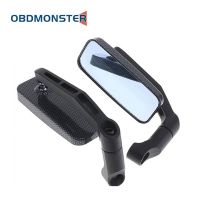 2Pcs/Pair Motorcycle Mirror Scooter E-Bike Rearview Mirrors Electrombile Back Side Convex Mirror 8mm/10mm Carbon Fiber Mirrors