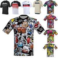 ZZOOI LairschDan Funny Cartoons Cycling Shirt Enduro Downhill Jersey Men/Women Motocross Bicycle Short Sleeve Camiseta Mtb Manga Corta