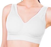 Lalita ยกกระชับ สวมใส่สบาย Nano bra สีขาว ชุดชั้นใน บรา เสื้อชั้นใน สปอร์ตบรา บราใส่สบาย บรายกกระชับ บราเก็บทรง บราลดเซลล์ลูไลท์ บราไร้รอยต่อ บราขายดี บราเก็บเนื้อส่วนเกิน บราเก็บปีก