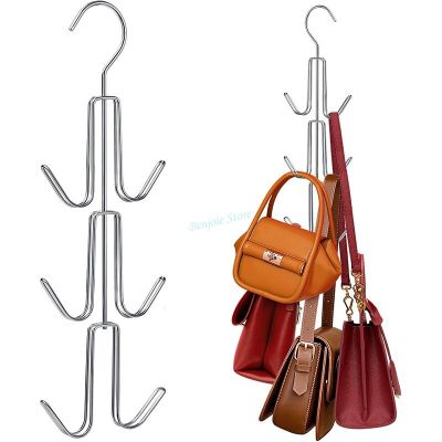 Handbag Storage Hanger Hooks Rotated Clothes Bag Hangers Rack Organizer Bag Hanger Closet Ties Scarf Hanging Rack Closet Hanger Clothes Hangers Pegs