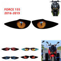 สติกเกอร์ป้องกันหลอดไฟหน้าสำหรับ YAMAHA FORCE 155 2016-2019 2020ของประดับจักรยานยนต์ด้านหน้าสติกเกอร์ป้องกันสำหรับตัวป้องกันไฟหน้าแฟริ่ง