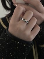 Chrome Hearts1✺ Cross couple ring ring female European and American niche design personality fashion simple temperament index finger ring