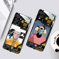 ❏❉ Cartoon Luminous Smart Phone Case For Samsung Galaxy A21 A51 A71 A72 S21 22 NOTE 20 Acoustic Control Demon Slayers Cover