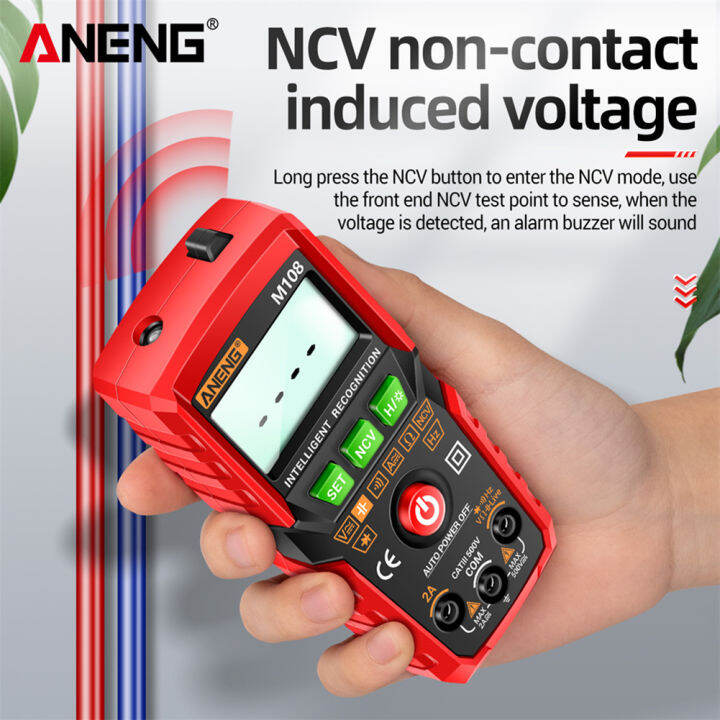 aneng-m107-m108-4000นับสมาร์ทดิจิตอลมัลติมิเตอร์-lcd-ncv-dc-ac-tester