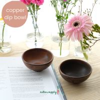 Copper dip bowl เซรามิค ถ้วย ถ้วยน้ำจิ้ม น้ำสลัด ถ้วยเเบ่ง ของหวาน เข้า ไมโครเวฟ เครื่องล้างจาน ได้