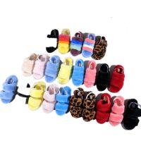 New Fashion Winter Accessories Flat Slippers for Women Shoes Wool Fur Slides