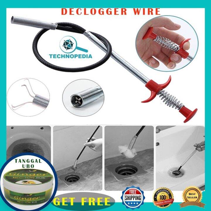 Declogger Wire I Drain Cleaner I Clog Remover I Flexible Spring Cable ...