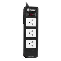 รางปลั๊กไฟ 3 ช่อง 1 สวิตซ์ TOSHINO BVC315T 3 ม.POWER STRIP TOSHINO BVC315T 3-OUTLET 1-SWITCH 3M **สินค้าแนะนำ**