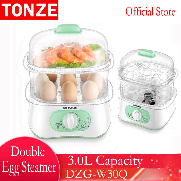 【Local Delivery】TONZE Electric Steamer 3L Doublelayer Steaming Pot Egg