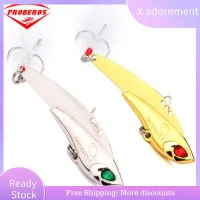 X ADORNMENT จม หมุน รอกสปินเนอร์ ช้อนโลหะ การสั่นสะเทือน เหยื่อตกปลาโลหะ Wobblers Crankbaits VIB ล่อ ตะขอแหลม