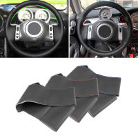 สำหรับ BMW Mini Coupe 2001-2006แปลงสภาพ2004-2008สำหรับมินิ R50 R53 R60 ids บนรถพวงมาลัยมือเย็บปกหนัง