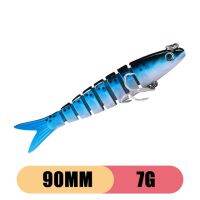 1Pcs 7G/19G Wobblers Sinking เหยื่อตกปลา Multi Jointed เหยื่อ8ส่วนเหยื่อ Minnow Swimbait Pike Bass Fishing Tackle