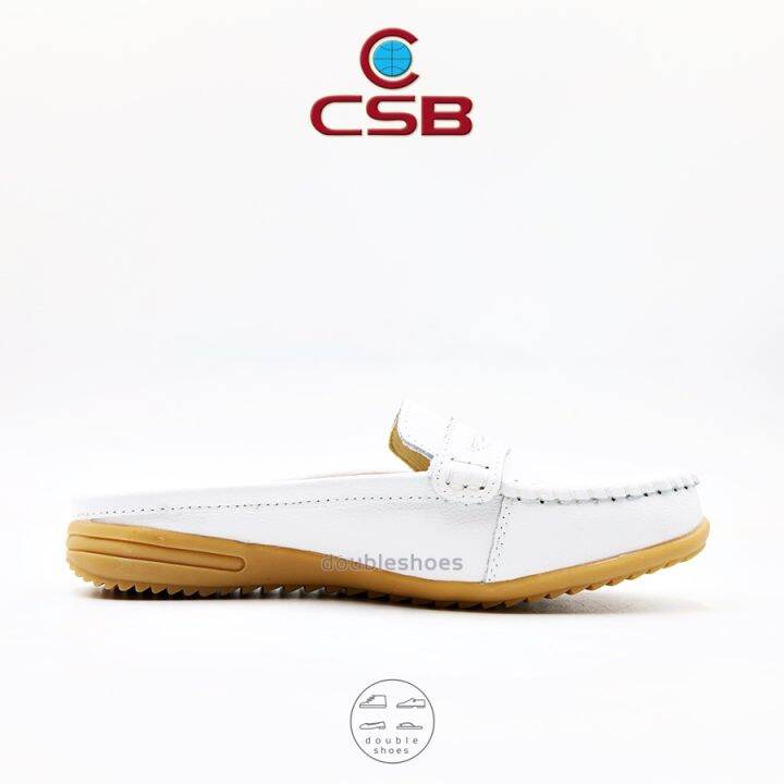 รองเท้าคัทชูเปิดส้น-รองเท้าเปิดส้นเพื่อสุขภาพ-csb-รุ่น-xx92-416-สีขาว-ไซส์-36-41