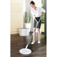 BOOMJOY Single Spin Mop &amp; Bucket M8 - Gray