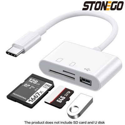 【CC】 STONEGO 3-in-1 SD/TF Card Reader 2.0/3.0 Port Compatible for MacBook Laptop Phones
