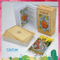 ไพ่ทาโรต์ดั้งเดิม Original Tarot | ขนาดใหญ่12*7ซม. | คลาสสิกสมิธ waite Rider ไพ่ทาโรต์ | เกมบอกโชคลาภ | การ์ดทำนาย | พร้อมคู่มือกระดาษเวอร์ชั่นภาษาอังกฤษ | ขนาดดั้งเดิม | ไพ่ยิปซี ไพ่ออราเคิล ไพ่ยิบซี ไพ่ทาโร่ ไพ่ดูดวง ผู้เริ่มต้น Classic Card