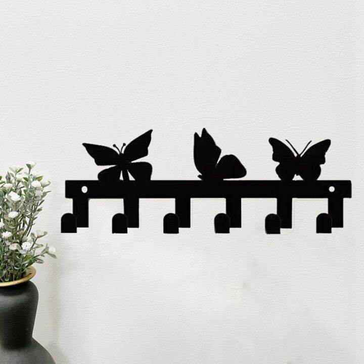 key-rack-holder-wall-mounted-key-holder-6-hook-hanging-rack-cute-key-decorative-with-screws-anchors-for-coat-clothes