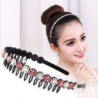 【YF】 Wave Rhinestone and Crystal Non-slip Teeth Comb Headbands for Women Colorful Hair Hoop Accessories