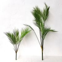 [688ดอกไม้ประดิษฐ์ร้อน] Palmera เทียม Grande De 125Cm Ramas De Plantas Tropicales Hojas Falsas De Plástera Monstera Verde Decoración Hogar Jardababitación Y Oficina