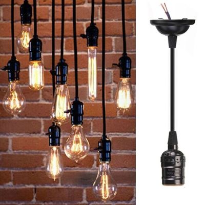 【YF】◆﹍►  New 1pc Ceiling Pendant Lamp Base Socket E27 Screw Bulb Holder with Wire