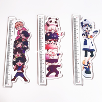 Jujutsu Kaisen Rulers Q Version Acrylic Ruler Study Stationary Anime Figure Cartoon Surrounding Accessories School Supplies