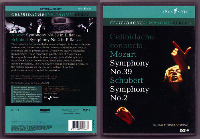 Mozart Symphony No. 39 Schubert Symphony No. 2 cherubidak (DVD)