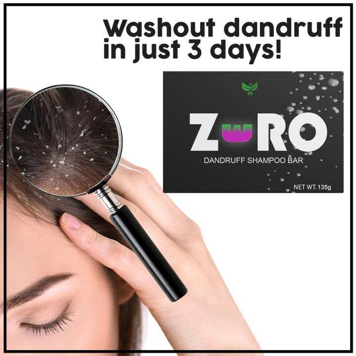 ♀♠ ⚡ZERO 100 Dandruff remover shampoo bar⚡ (For heavy dandruff Anti