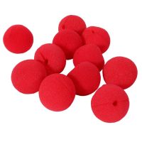 10Pcs Adorable Red Ball Sponge Clown Nose for Party Wedding Decoration Christmas Halloween Costume Dress Accessories