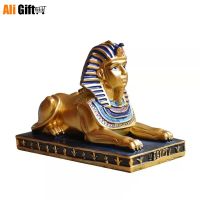 Sphinx Portrait Figurine Resin Arts Crafts Egypt Home Decor Miniature Ornaments home decoration accessories home decor figurine