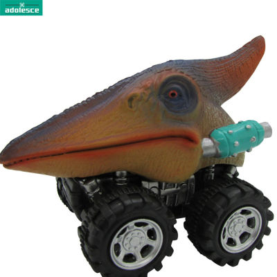 Ls【พร้อมสต็อก】รถไดโนเสาร์ขนาดเล็กของเล่นฤดูใบไม้ผลิดึงกลับโมเดลรถยนต์ของเล่นเพื่อการศึกษาสำหรับเด็ก【cod】