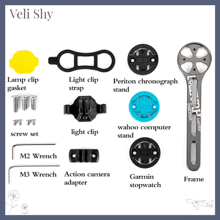 veli-shy-ที่ยึดกล้องคอมพิวเตอร์จักรยาน-1ชุดที่ยึดจักรยานด้านหน้าจากที่ยึดจักรยาน