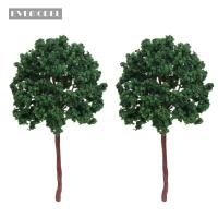 Hot Selling D16090 4Pcs/8Pcs G Scale Model Trees 1:25 Deep Green Iron Wire Trees Railway 17Cm Train Layout Set