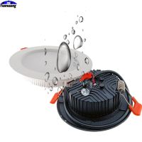 LED Waterproof Downlight IP65 Kitchen Light 220V 5W 7W 9W 12W 15W 18W Bathroom Toilet Eaves Black Ceiling Lamp Spot Light