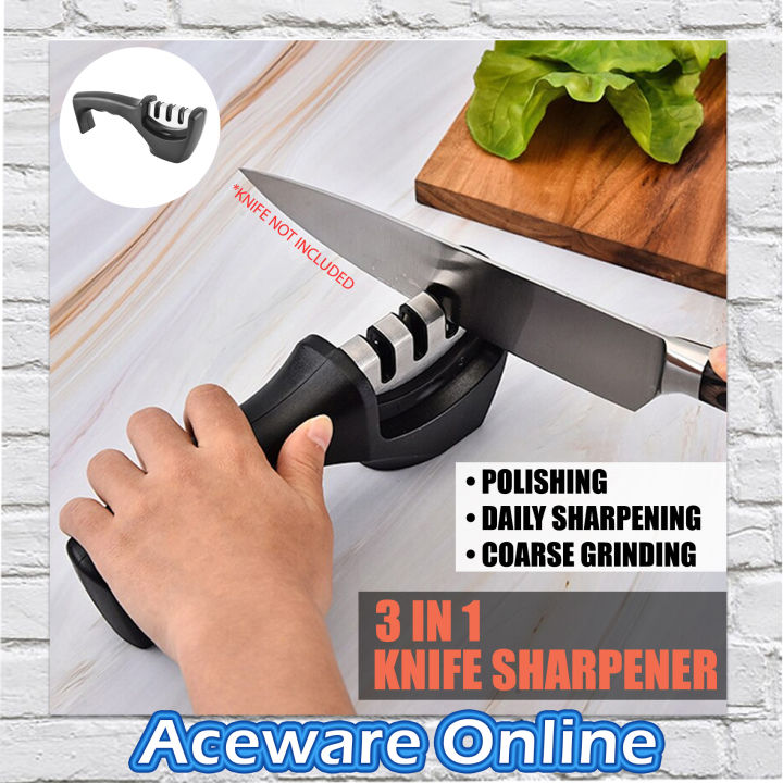 Knife Sharpener Professional 3 Stage Knife Sharpening Tool Scissor